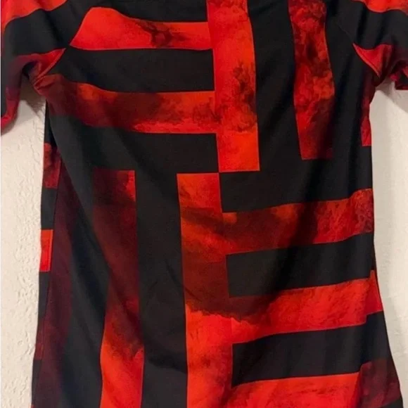 Nike Kids Red & Black Soccer Jersey with Providence Health Sponsor - Picture 2 of 4